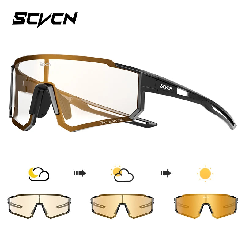 SCVCN Fashion Street Sunglasses for Men Sport Y2K Cycling Glasses MTB Bike Bicycle Camping Golf UV400 Glasses Women Baseball