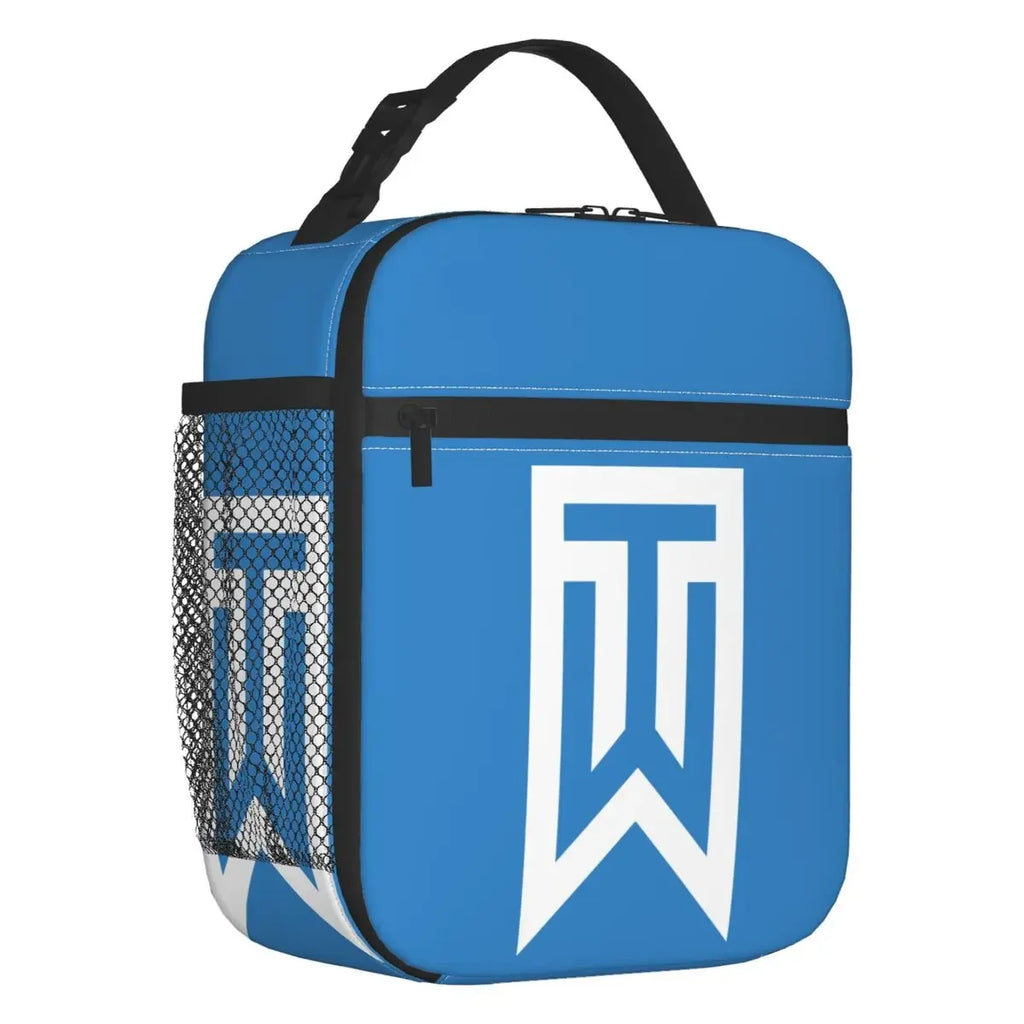 Custom Golf Logo Reusable Lunch Bag Warm Cooler Insulated Lunch Box with Pocket for Men Women Student School Trip Picnic