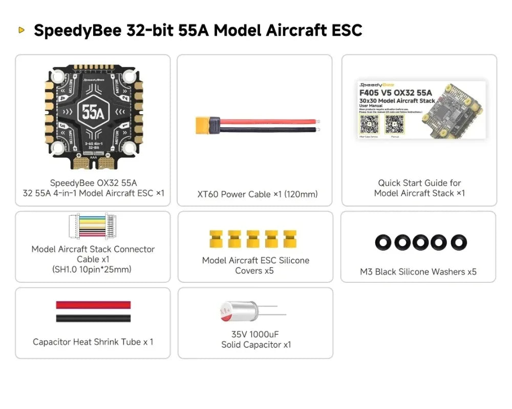 1pcs/lot NEW Speedybee F405 V4 BLS 55A BMI270 F405 V5 OX30 30x30 FC&ESC Stack 4IN1 ESC Drone Toy Accessories Flight Controller