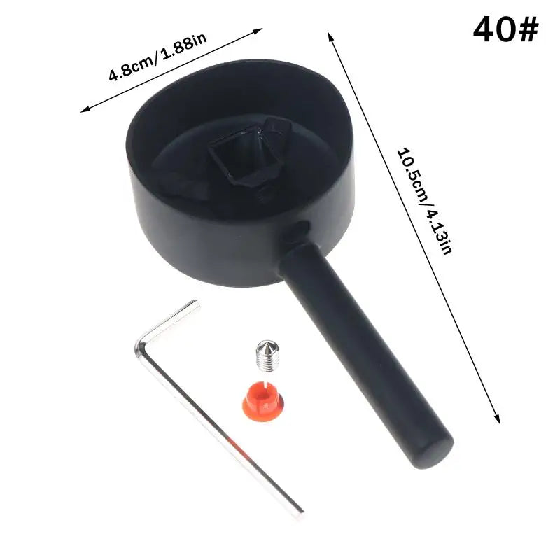 Bathroom Replacement Faucet Handle Plated Taps Accessories For Size 35 / 40 Cartridge Spool Faucet Handle
