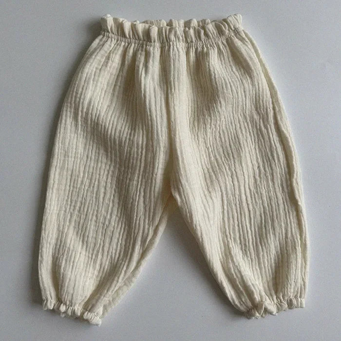 Soft Muslin Clothes Pants Pantalons Capris Organic Cotton Baby Pants Newborn Toddlers Autumn Spring Summer Winter Cute Print