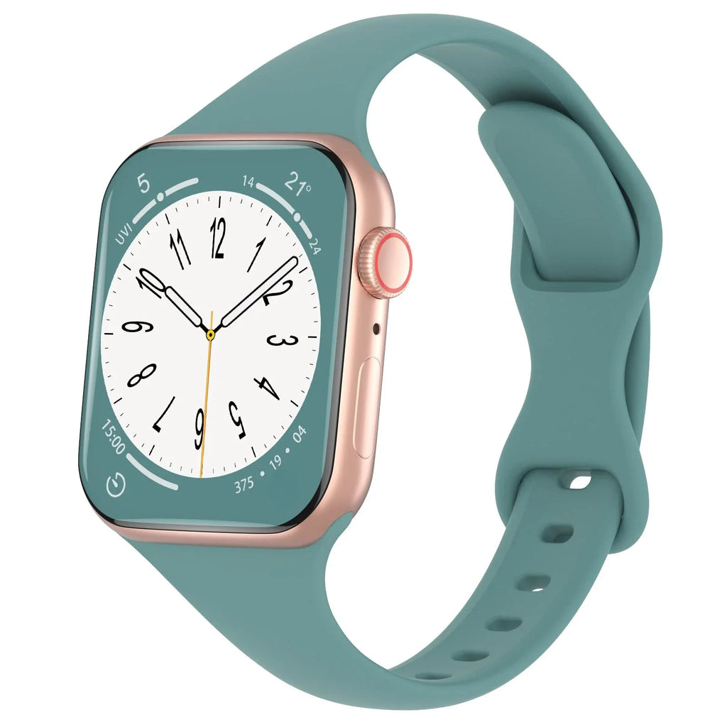 Silicone loop For Apple Watch Band 45mm 44mm 40mm 41mm 49mm Elastic Belt bracelet iWatch series ultra 5/4/3/SE/6/7/8 Strap