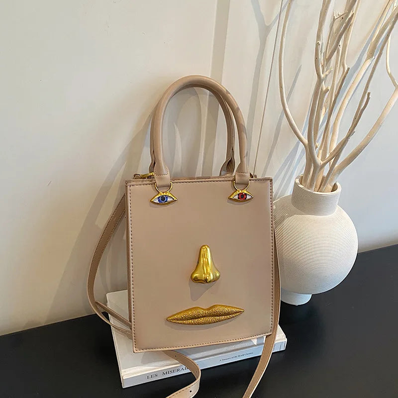 Jewelry Eyes Face Bags for Women Handbags Harajuku Box Shoulder Bag Funny Purses for Women Party Evening Bag NEW Crossbody Bags