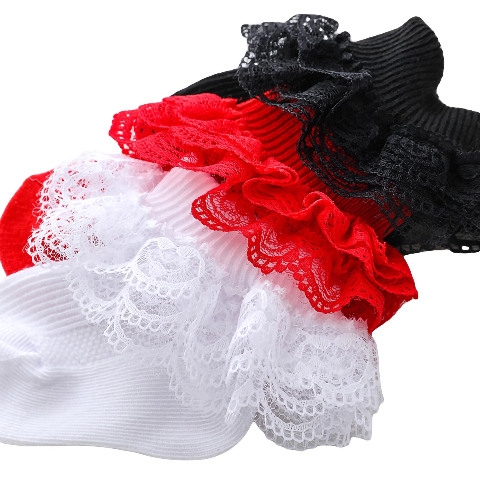 0-12 Months Newborn Baby Cotton Sock Lace Princess Combed Cotton Socks for Girls Summer Spring Infant Babe Ruffle Short Socks
