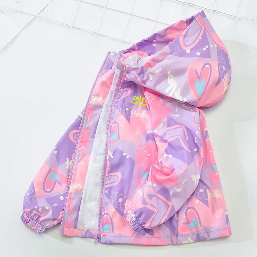 Girls Jacket Teenager Autumn Winter Casual Windproof Children Outdoor Overcoat
