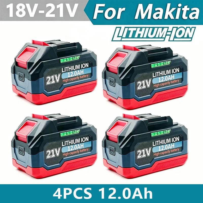 Original 21V Battery High Capacity Rechargeable Lithium Ion Battery for Makita 18V Battery Power Tool DDF487 with BMS