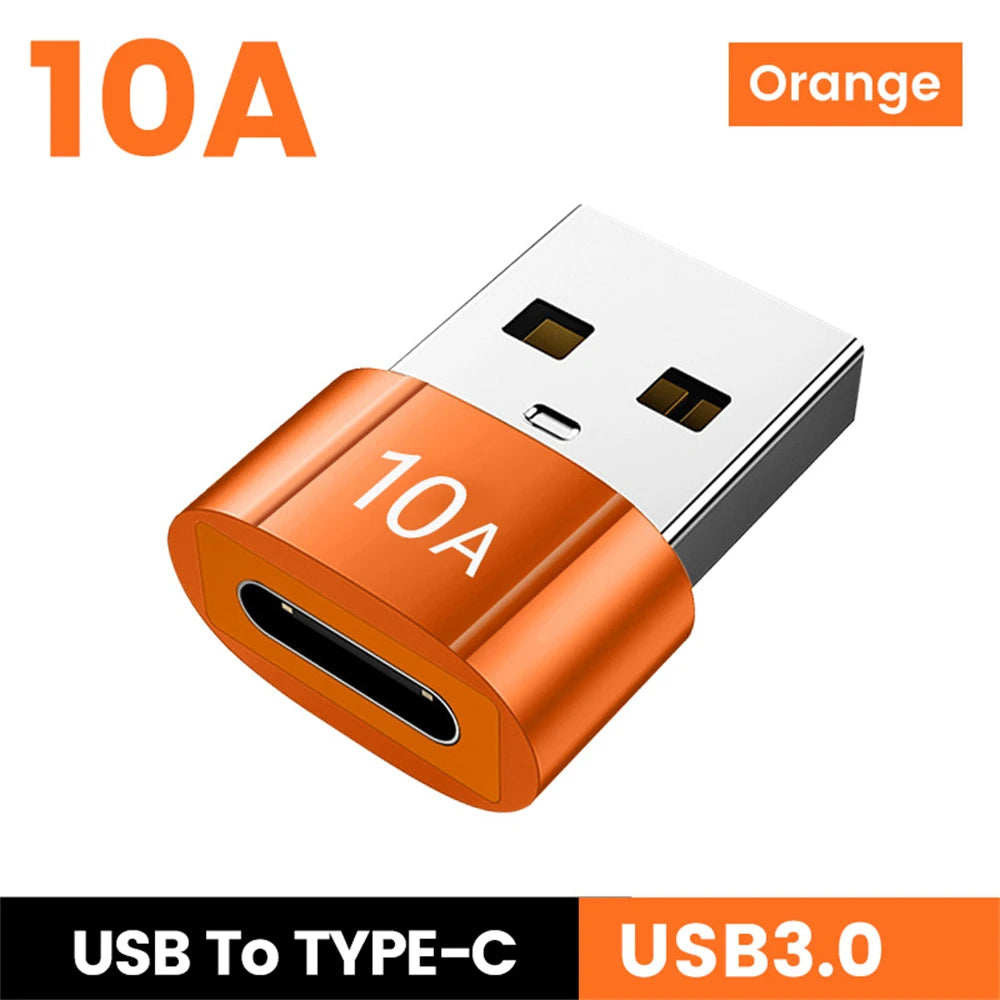 NNBILI 10A USB A To USB C OTG Adapter Type C to USB Converter USB 3.0 Adapter For Xiaomi 14 MacBook USB To Type C OTG Connector