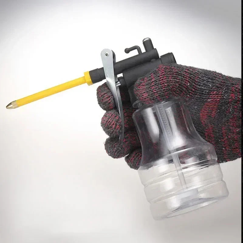 New 250ml Transparent Oil Can Oiler Lubrication Oil Plastic Machine Pump High Pressure Pump Oiler Grease Gun