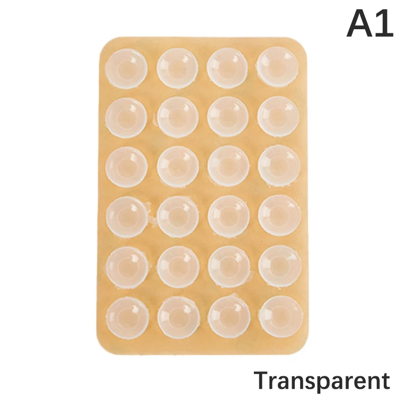 Single Side Silicone Suction Pad For Phone Sticky Gel Mat Anti-Slip Gripper Pad Universal Fixate Adhesive Reusable Holder