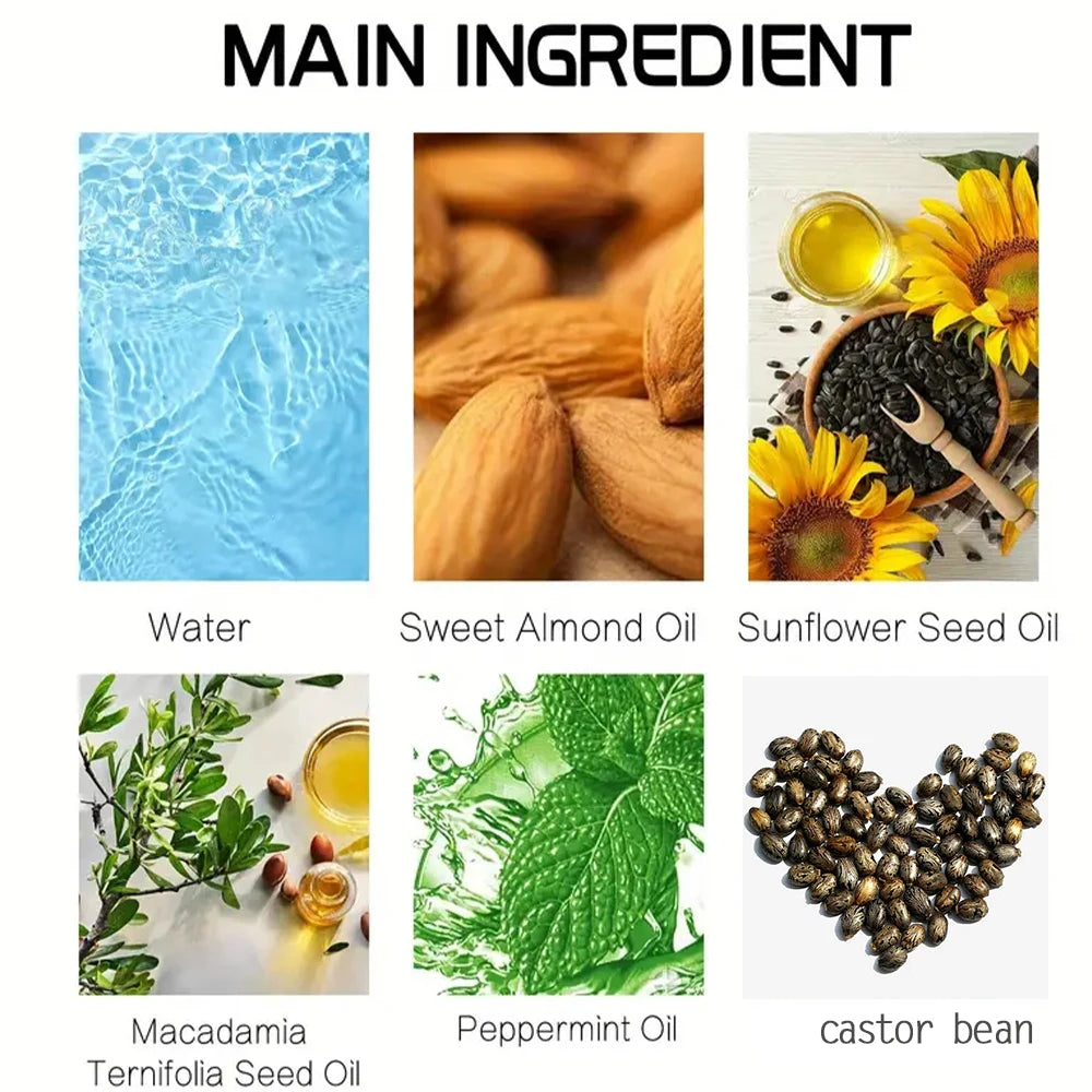 Castor Oil Hair Mask Castor Oil Hair Growth Oil Natural Treatment Nourish Reduce Hair Loss Anti-Breakage Hair Products