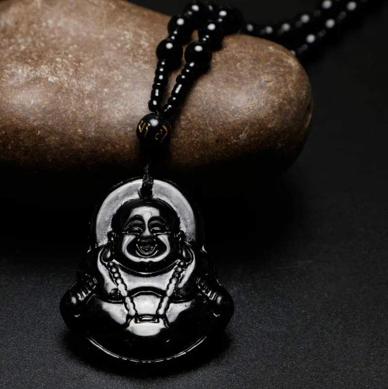 Fashion Natural Stone Amulet Pendant Necklace Classic Four Color Bead Chain Crystal Pendant Jewelry Gifts