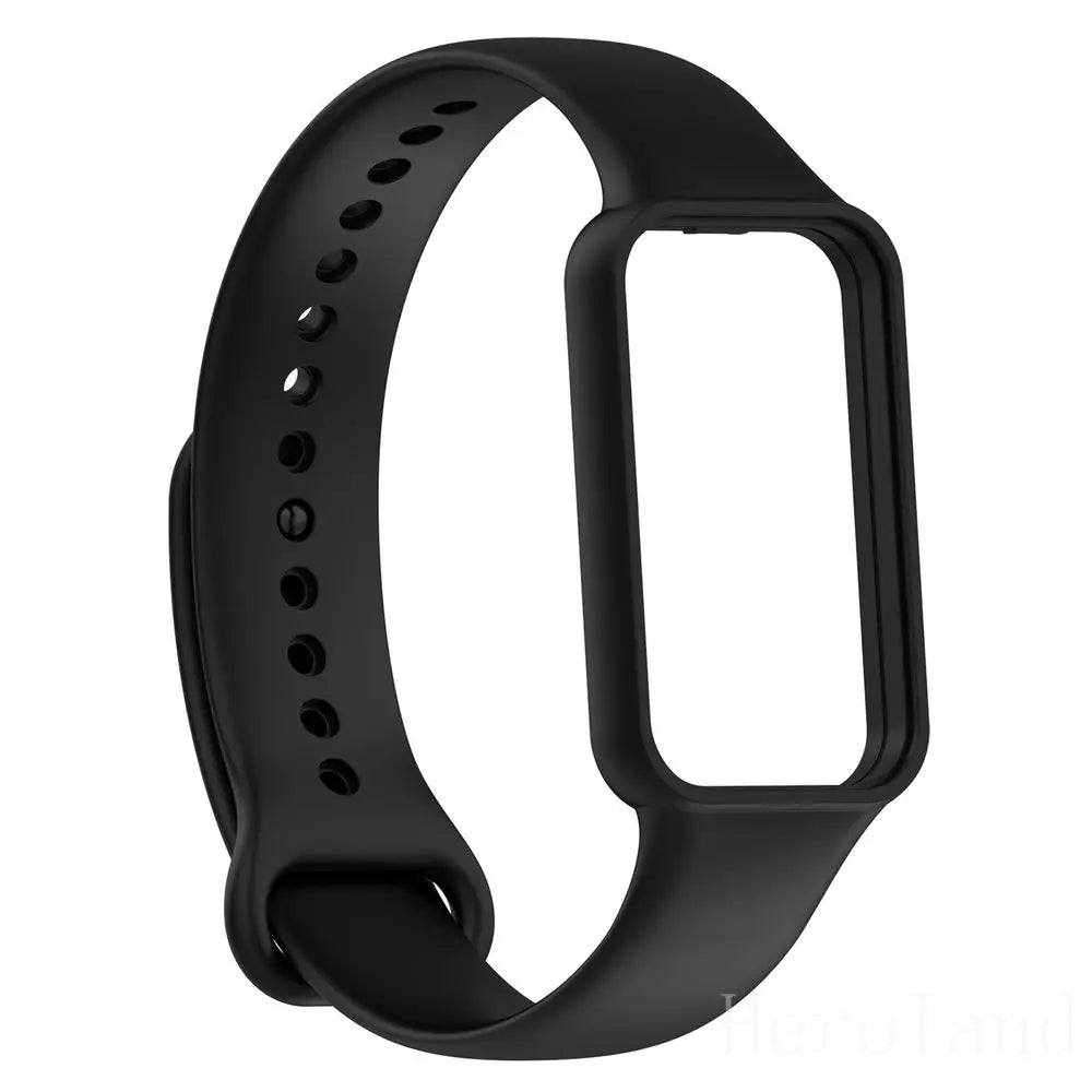 Fashion Silicone Watch Strap for Huami Amazfit Band 7 Smartwatch Band Bracelet Sport Wristband for Amazfit Band 7 Strap Buckle N