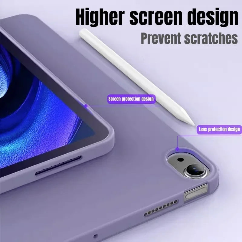 For iPad A16 Case 11th 2025 11inch A3355 TPU Trifold Magnetic Stand Tablets Cover For iPad 10th Generation Cases 10.9'' A2757