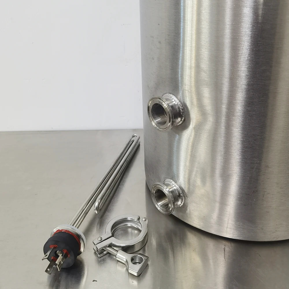 Homebrew Kettle Heating Element 1.5 Inch Tri Clamp Integrated All Stainless Steel ULWD Foldback Ripple 240v/120v