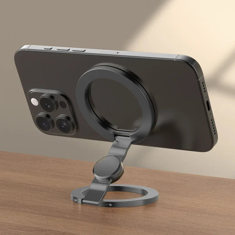 Foldable Double-Sided For Magsafe iPhone Holder 360° Rotating Stand with Strong Magnet Finger Grip for iPhone 17/16/15/14/13