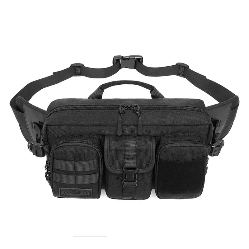 Nylon Male Tool Sling Chest Hip Bum Bag Men Waist Fanny Pack Belt Bag Tactical Military Motorcycle Rider Sports Climb Camping