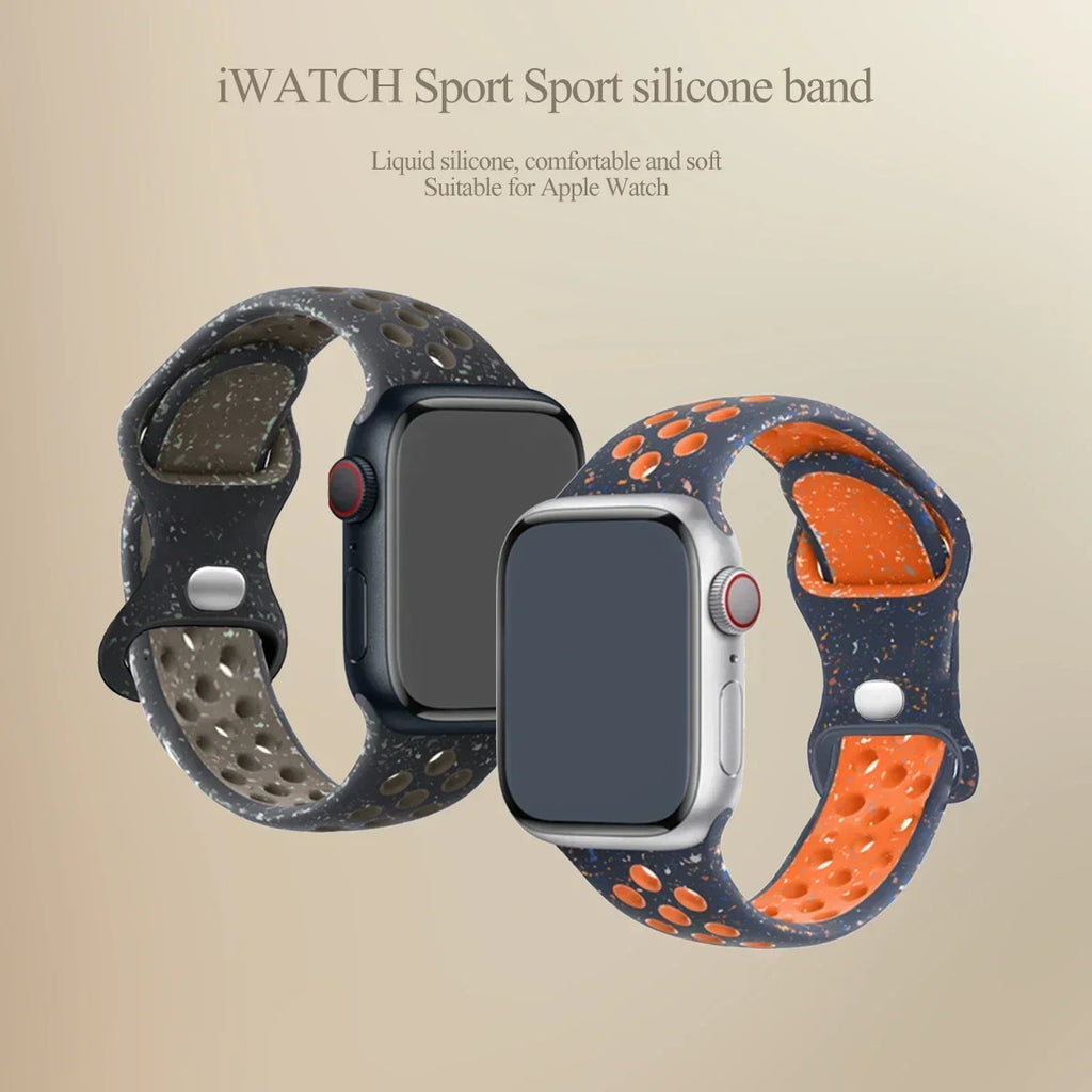 Original Strap for Apple Watch Ultra 2 Band 49mm S10 46mm 42mm 45mm 44mm 41mm Color Bracelet for IWatch Series 10 9 8 7 6 5 SE 4