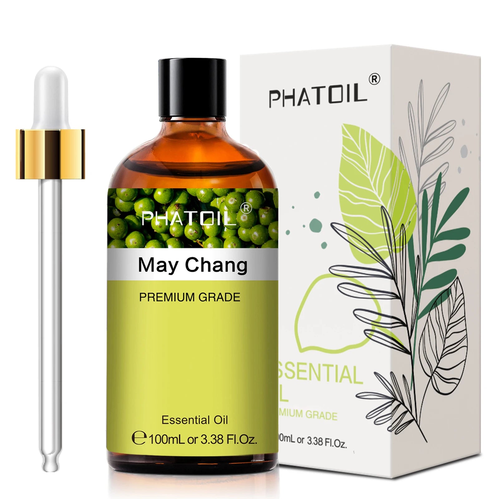 PHATOIL 100ML Eucalyptus Rose Essential Oils Lavender Indian Sandalwood Bergamot Cinnamon Lemongrass Essential Oils For Skin