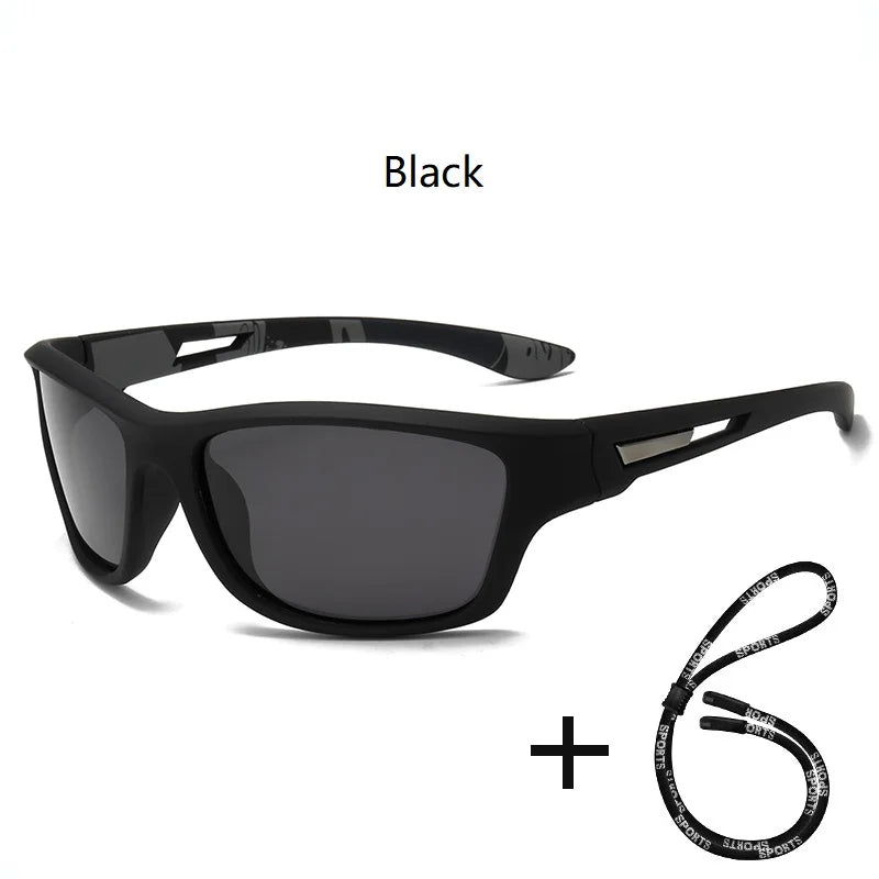 Fashion Sports Sunglasses With Chain Men Women Brand Designer Retro Sun Glasses Cycling Climbing Fishing Eyewear