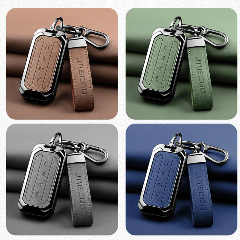 Zinc Alloy Car Key Protective Cover, Suitable for Chery Jaecoo J5 J7 5 7 2025 2026 Keychain and Keyring Car Interior Accessories