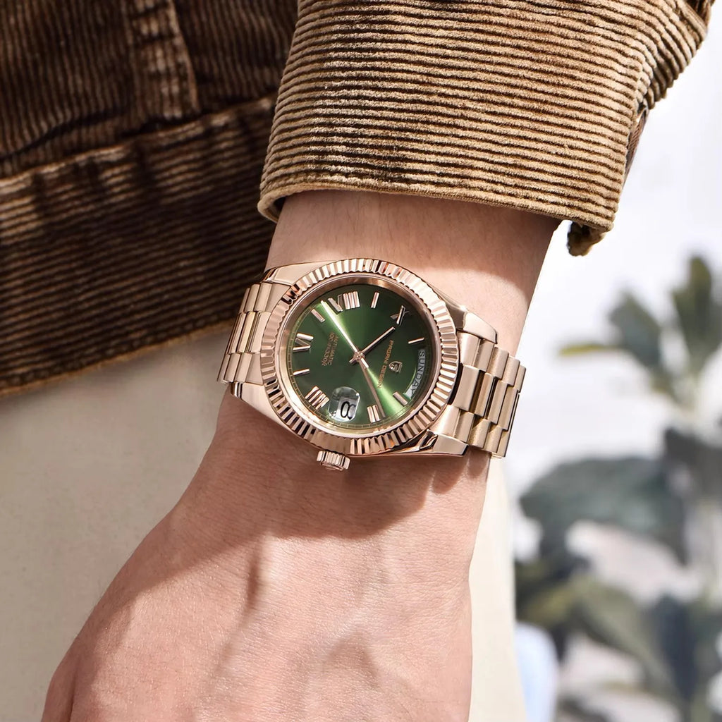 2026 New PAGANI DESIGN DD36 Rose Gold Men's Watches Luxury Mechanical Automatic Watch For Men Date Waterproof AR Sapphire Clock