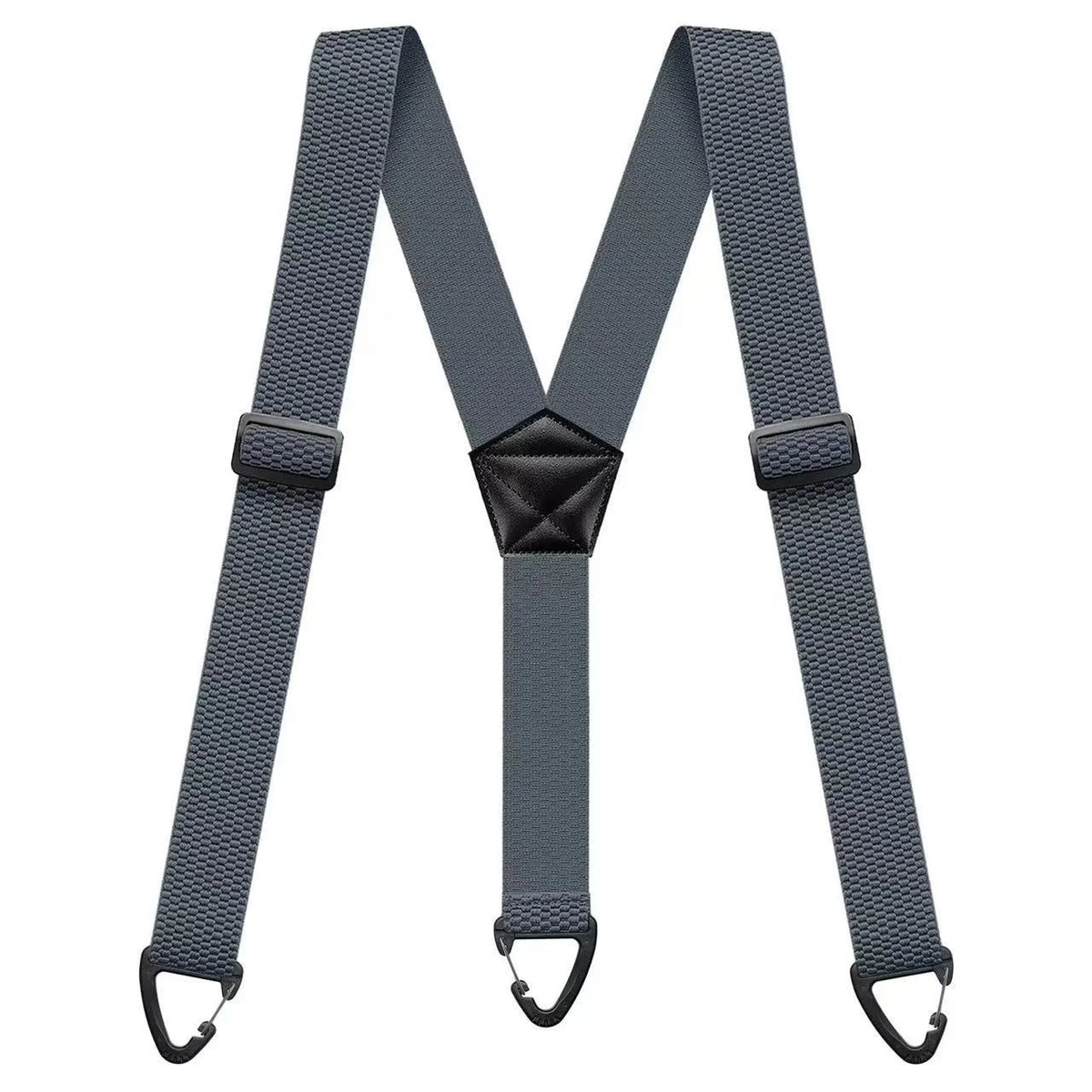 Stylish and Minimalist Adult Tactical Men’s Suspenders 4-Clip Stretch Suspenders with Triangle Buckles Workwear-Style Suspenders