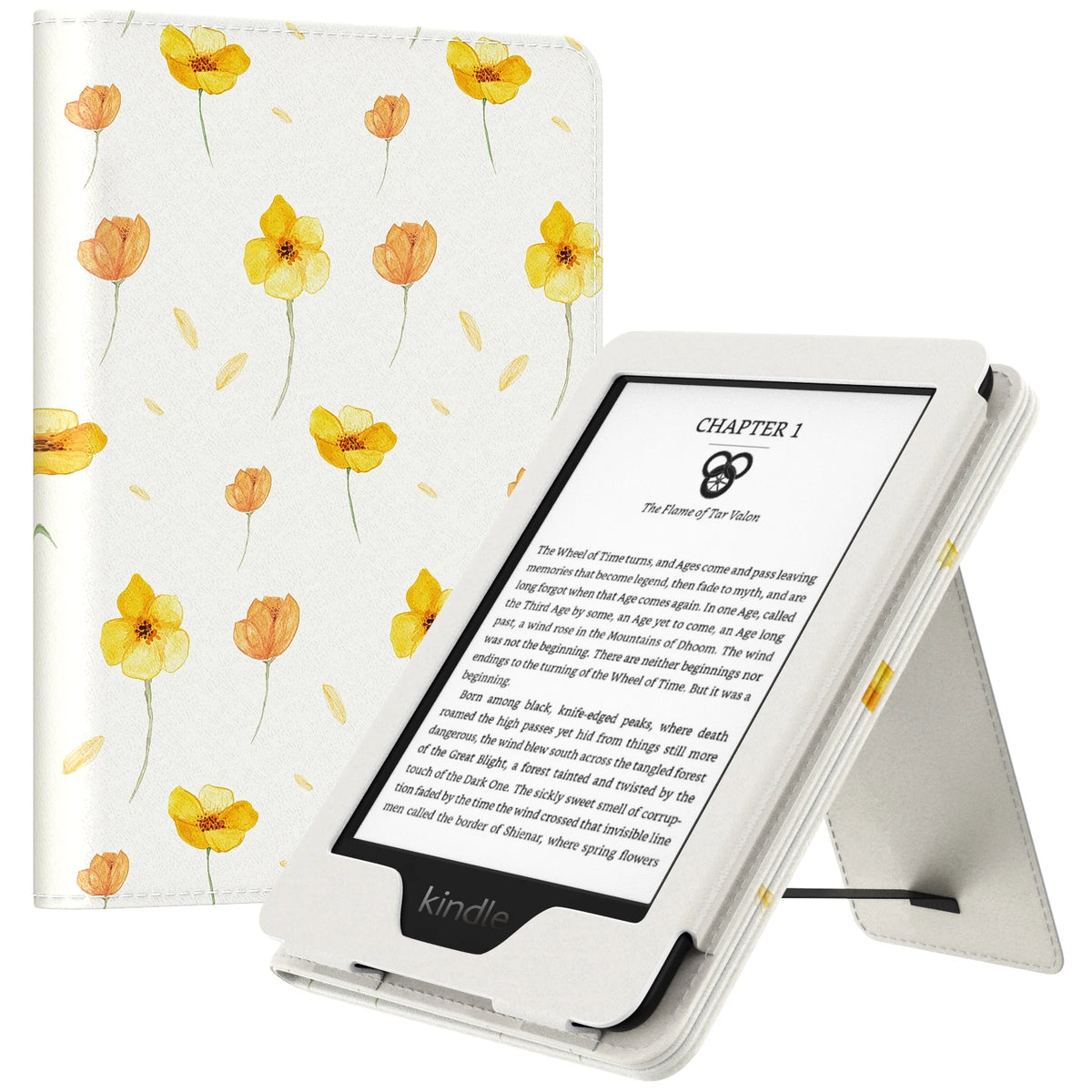 Case for 6" Kindle(11th Generation, 2024/2022 Release)/(10th Gen,2019)/Kindle(8th Gen, 2016), Ultra Lightweight PU Shell Cover