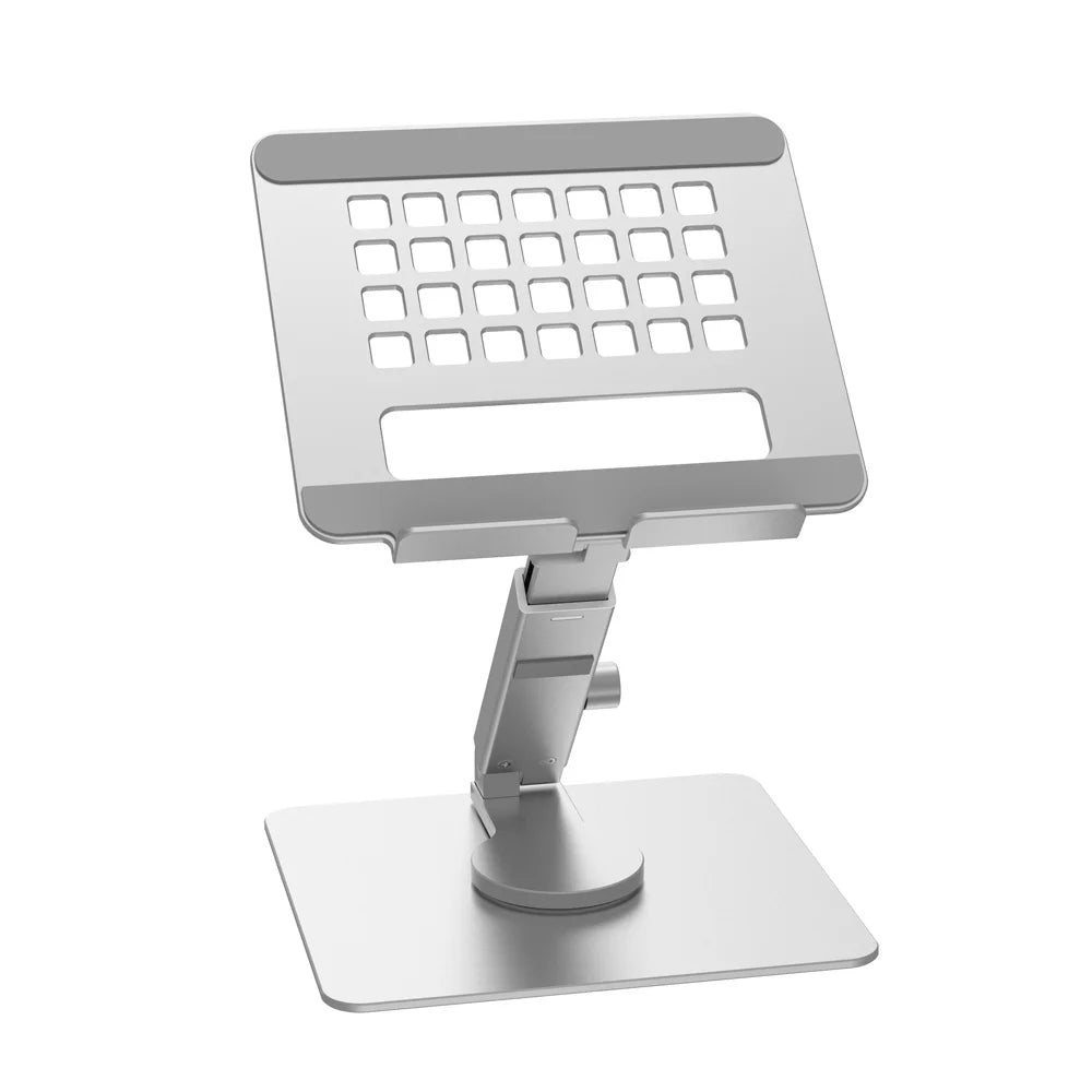 Aluminum Tablet Stand Desk Riser 360° Rotation Multi-Angle Height Adjustable Foldable Mount Dock For Pro iPad Xiaomi Huawei Tab