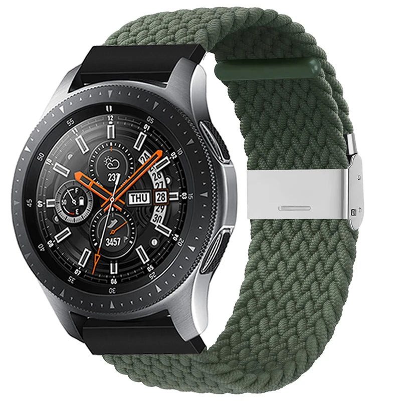 20mm 22mm Nylon strap for Samsung Galaxy Watch 3 42mm 46mm Gear S3 Active 2 Watch Adjustable Bracelet For Amazfit Huawei Correas