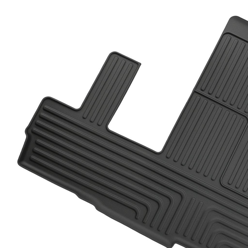 Floor Mats Liner for Chevrolet Suburban Yukon XL 2021-2025 Black TPE Car Carpet