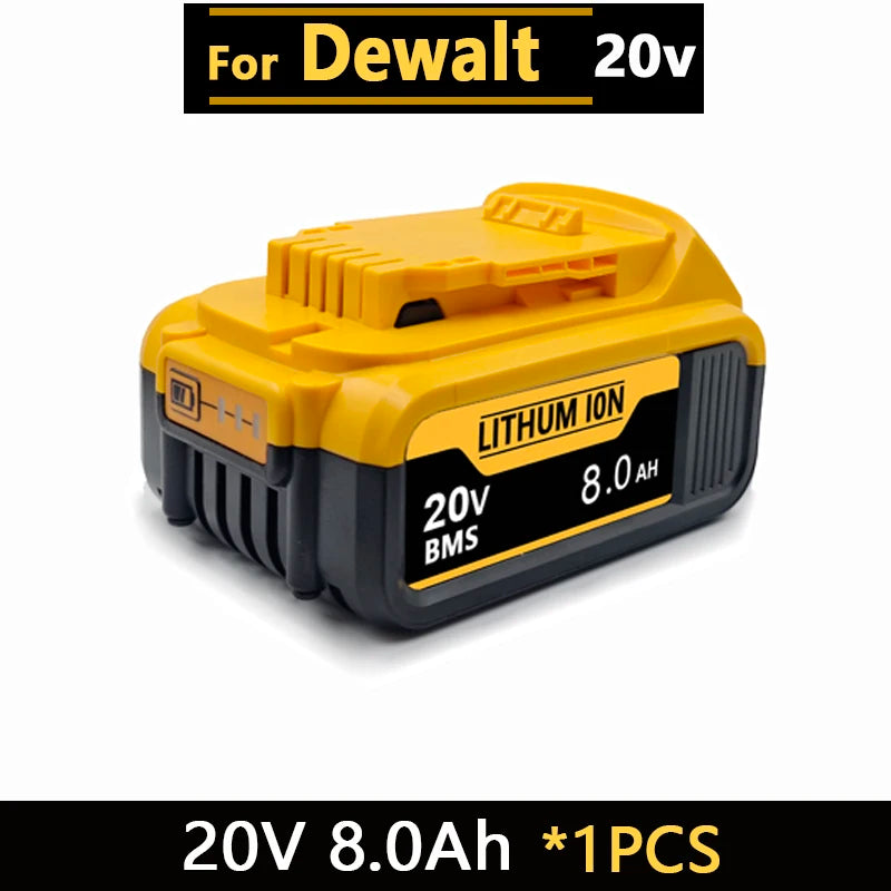 New High-Power for DEWALT 20V/60V Battery DCB200 DCB205 DCB206 * Power Tool 18V Battery 3AH 8AH 12AH 18AH Batteries DCD805