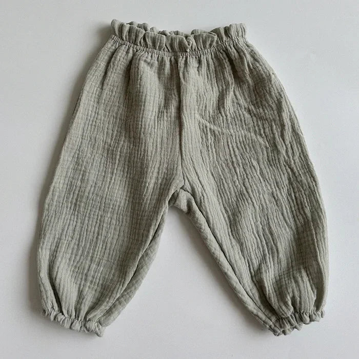 Soft Muslin Clothes Pants Pantalons Capris Organic Cotton Baby Pants Newborn Toddlers Autumn Spring Summer Winter Cute Print