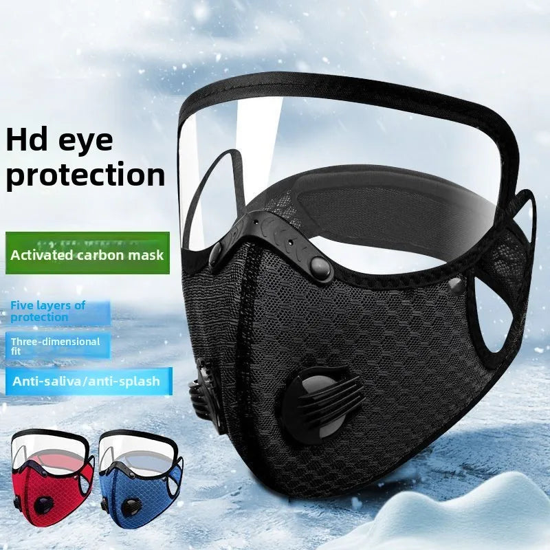 Sports Protective Mask, Electric Motorcycle, Windproof, Sunscreen, Windproof, Full Face Mask for Men and Women