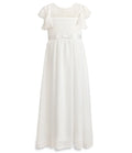 HETISO Chiffon Flower Girl Dresses Hollow Lace Kids Weddings Performance Party Pageant Gowns Junior Bridesmaid Dress 4-13 Years