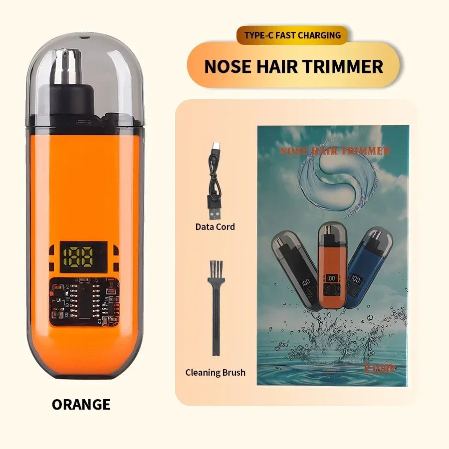 Rechargeable Nose Hair Trimmer and Facial Hair Remover for Men Nose Hair Shaver for Nasal Clearance - Portable Grooming Tool For