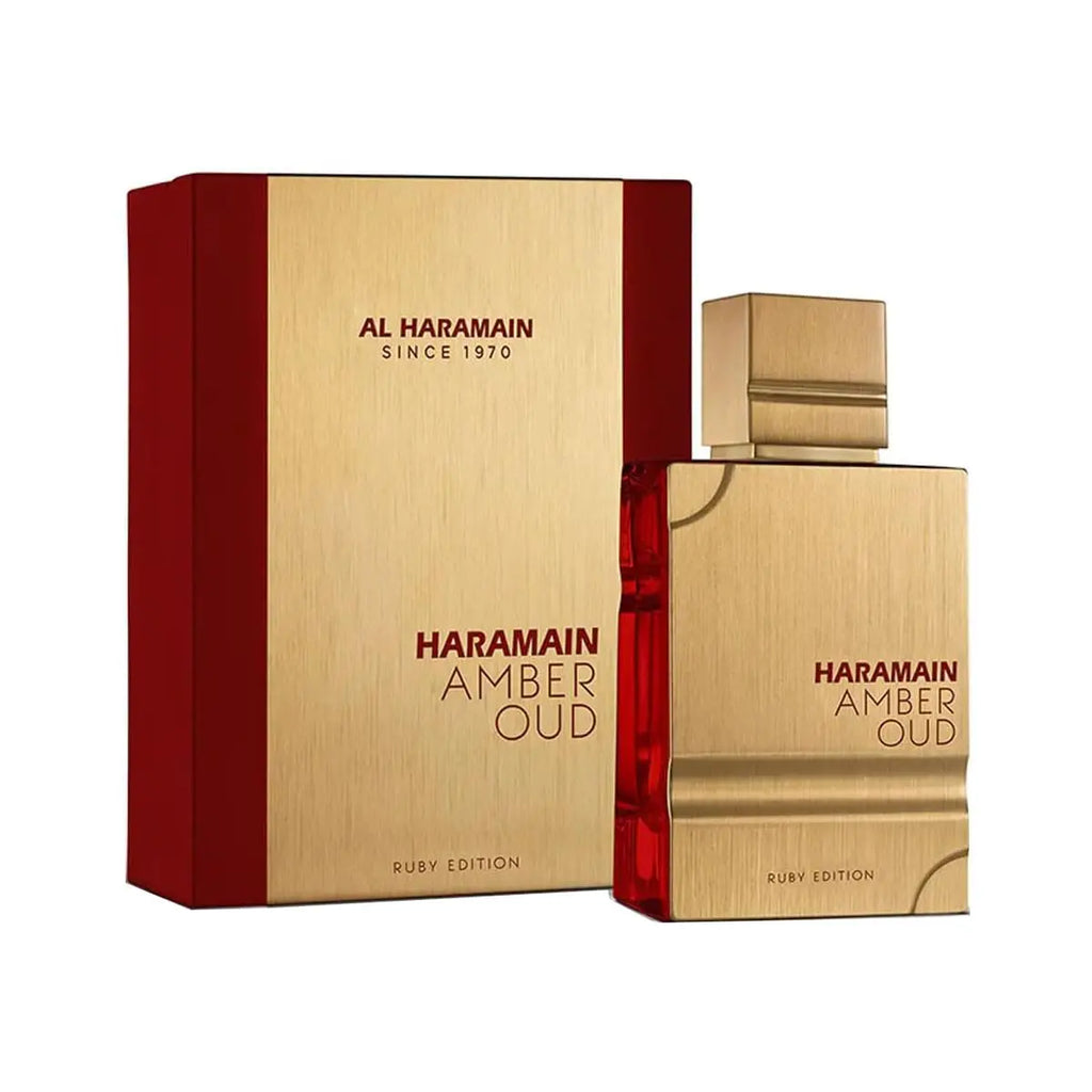 Al Haramain Amber Oud Ruby Edition Eau De Parfum Spray 60ml (2 oz) - Unisex Arabian Perfume for Women & Men, Long-Lasting Amber