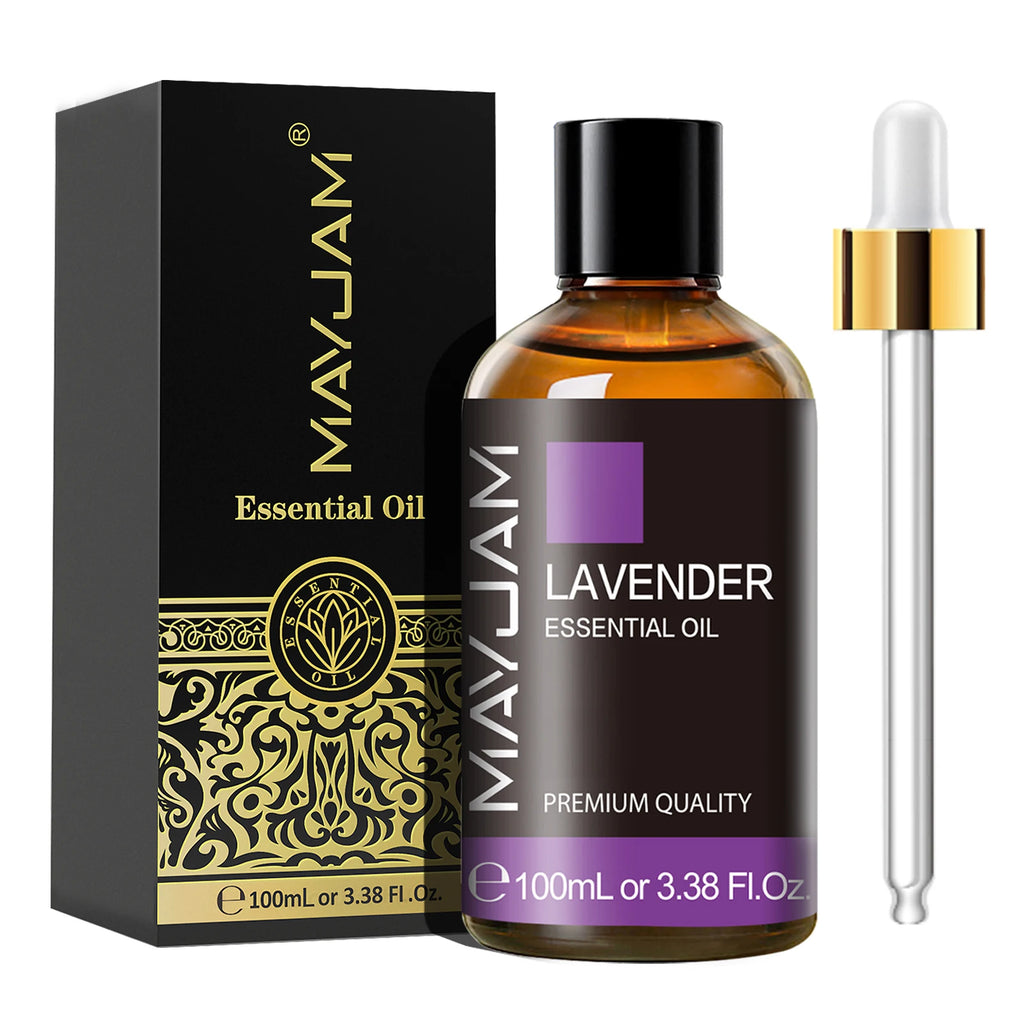 MAYJAM 100ml Premium Essential Oil Lavender Aroma for Humidifier Aromatic Diffusers Burner Making Scented Candle Handmade Soaps