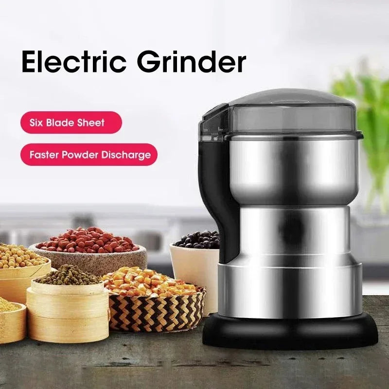 400W Multifunctional Electric Coffee Grinder For Home Kitchen Grinding Machine Cereal Nuts Beans Spices Grains