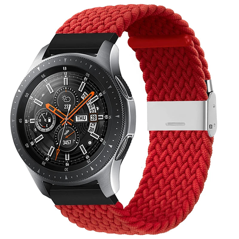 20mm 22mm Nylon strap for Samsung Galaxy Watch 3 42mm 46mm Gear S3 Active 2 Watch Adjustable Bracelet For Amazfit Huawei Correas
