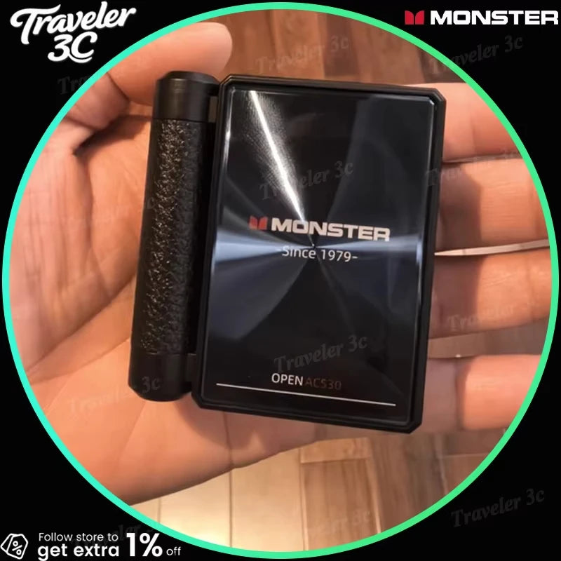 MONSTER AC530 Wireless Bluetooth Earphones Noise-Canceling Wireless Bio-Fiber Dynamic Driver Foldable Music Earphones Gift