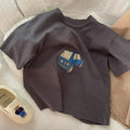 100% Cotton Half Sleeve T-shirt Boys Child 2026 Summer Baby Unisex Costume Sports Casual Tees Cartoon Car Trendy Pullover Shirt