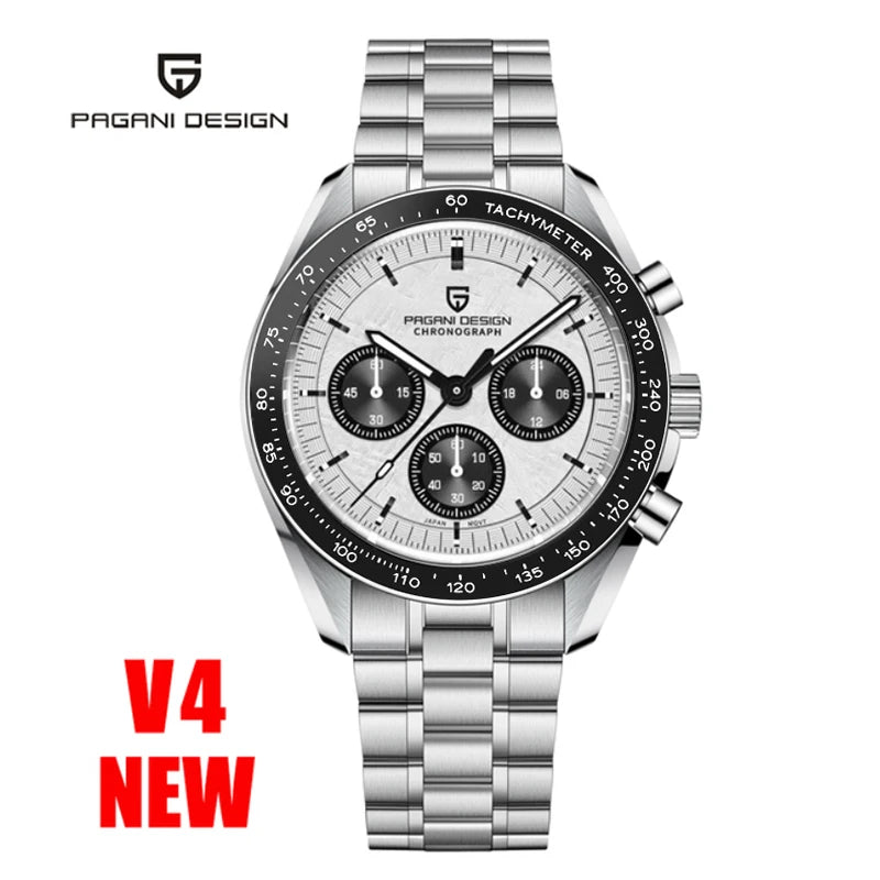 PAGANI DESIGN Moon Mens Watches 2025 Top Brand Luxury Quartz Watch For Men Chronograph Luminous Sapphire Mirror Waterproof Clock