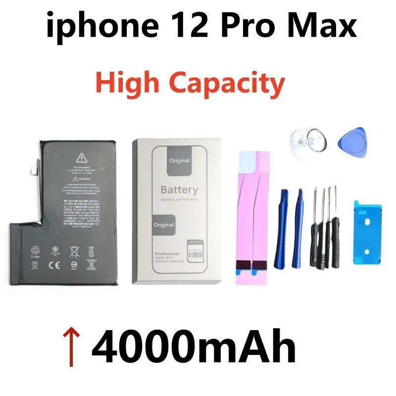 Xilecaly Battery For iPhone 14 Pro Max 11 Pro 12 13 Mini Pro Max Original Real High Capacity Replacement Bateria Warranty 1 Year