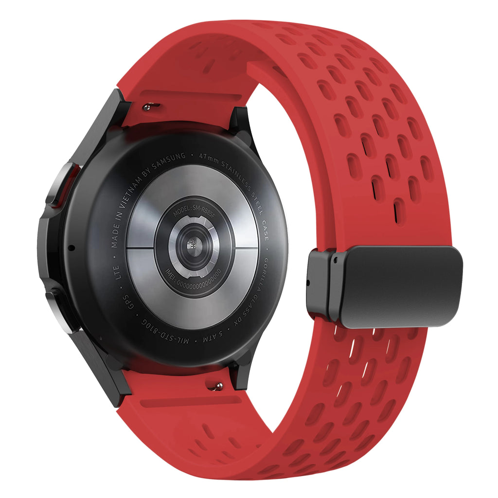 Silicone Strap for Samsung Galaxy Watch 7 6 5 4 40mm 44mm 5Pro 45mm Magnetic Buckle Band 6 Classic 43mm 47mm No Gaps Bracelet