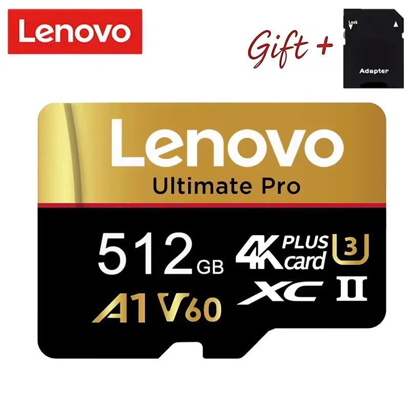 Ultra Lenovo Memory Card 512GB SD Cards TF Cards Micro SD Card 128GB 64GB Data Integrity 8K for Drone / Camera / Smartphone