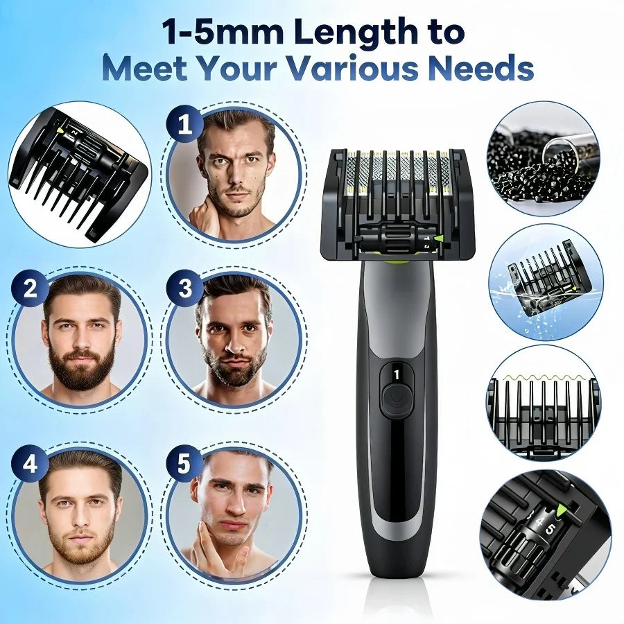 5-in-1 Guide Comb Guard Fit for One Blade QP2520 QP2530 QP2620 QP2630 QP2724 QP2834 Beard Trimmer 1-5mm Adjustable