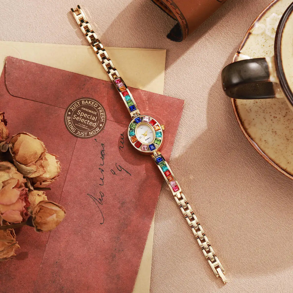 Luxury Rhinestone Women Watches Fashion Bracelet Band Ladies Quartz Watch Relogio Feminino（Without Box）