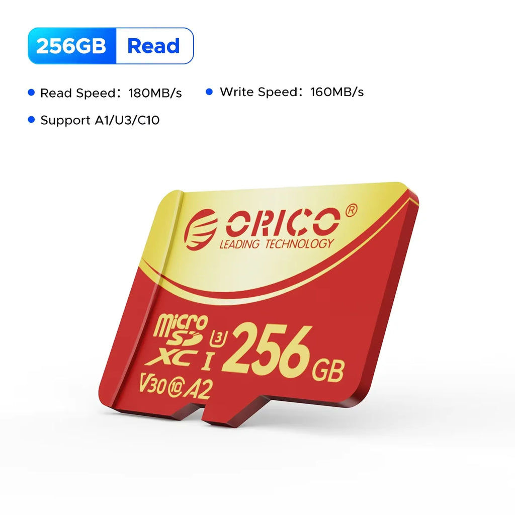 ORICO 64GB microSDXC UHS-I Memory Card 70MB/s Read, 100MB/s, 4K UHD Recoding, U3, Class10, V30, A1, Micro SD for Camera