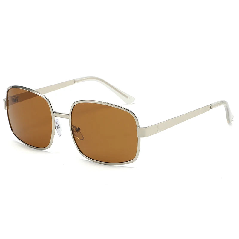 European And American Large-Framed Metal Sunglasses For Men And Women With Sun Protection And Retro Square And Round Frames 134