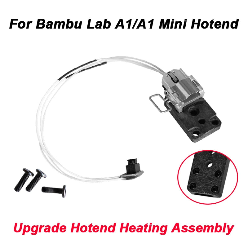 Upgraded Hotend Kit For Bambu Lab A2L/A1/A1 Mini All-in-one Hot End Assembly 0.2/0.4/0.6/0.8mm Hardened Steel Nozzle 3D Printer